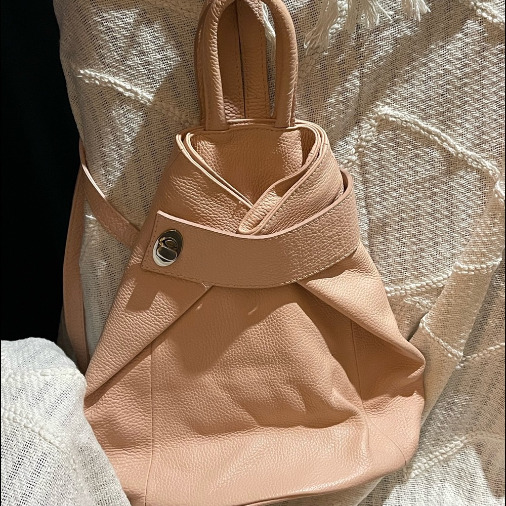 LaGasksta Pink Leather Backpack